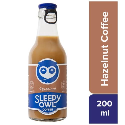 Sleepy Owl Hazelnut Iced Coffee - Made With Cold Brew, 200 ml-1.webp
